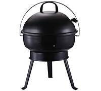 Metal Portable Tripod Charcoal BBQ Grill Black