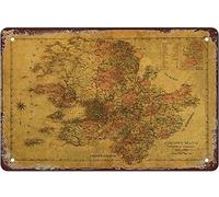 Metal Poster County Mayo Ireland Vintage Map Wall Bathroom Decor Decorative Metal Sign Poster Novelty Bathroom Decor Poster For Decor Gift Bathroom S