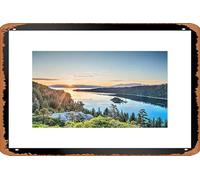 Metal Poster Retro Tin Sign Picture Of Paradise Lake Tahoe Emerald Bay Water Mountains California Sunrise Photo Photograph Beach Sunset Palm Landscape Ocean Scenic Nature Art Wall Decor 8x12 INCH