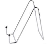 Metal Pot Lid Holder Stand for Kitchen Counter, Iron Cookware Storage Rack | and Plate Pan Organizer, Space Saving Utensil Drying Shelf for Cabinet Door or Stove for top,(high style-silver)