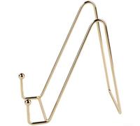 Metal Pot Lid Holder Stand for Kitchen Counter, Iron Cookware Storage Rack | and Plate Pan Organizer, Space Saving Utensil Drying Shelf for Cabinet Door or Stove for top,(high style-gold)