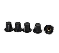 Metal Potentiometer Variable Resistors Control Knobs Cover Caps 6mm Hole Dia Potentiometers 5pcs Black Specialised accessories