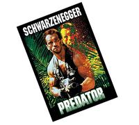 METAL Predator Movie Tin Poster Aluminium Sign Wall Art Door Plaque Film Room Man Cave Original Design Approximately A6 Size 150x100mm