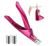 Metal Premium Adjustable Nail Clippers with Magnets Sizers Manicure Sharp Blade Clip Tool Stainless Steel Nail Cutter Trimmer for Home Salon Nail Art Acrylic Nails Artificial Fake False Tips