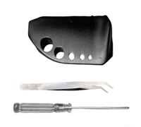 Metal Pressing Plate for ABU B3 P3 P4 P5 X4 Baitcasting Reels, Right Handed Design, Includes Tweezer and Wrench for Reel Maintenance (Black)