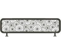 Metal Privacy Screen Divider for Dining Areas Office and Workspace Glass Restaurant Partitions Schwarz 50x90cm Stylish and Functional Solution for Creating Privacy and Separating Spaces