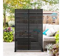 Metal Privacy Screen Outdoor 72 Inch Height x 47 Inch Width Decorative Privacy Screen for Balcony Patio Lawn Garden Privacy Fence