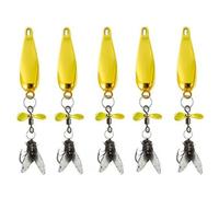 Metal Propeller Fishing Lure for Catching Fish,Bioni-c Fly Fishing Bait with Propellers,Bioni-c Swimming Lure,Bass Fly Fish Lures Kit,Fishings Baits &Catfish Baits,Metal Propeller Fly False Bait Hook