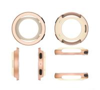 Metal Protective Case for Amazfit Active 2 Sapphire Edition - Stainless Steel Bezel Ring, Scratch-Resistant Frame Cover, Dark Gray(Rose Gold)