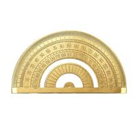 Metal Protractor, Brass Protractor for Accurate Angle Measurement, Durable Measuring Tool for Technical Drawing and Engineering Projects, 180 Degree Protractor with Clear Markings and Sturdy Construct