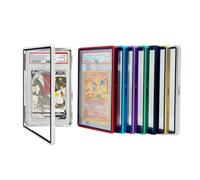 Metal PSA Slab Bumper Case UV Resistant- Safeguard Stackable Magnetic Aluminum Metal Case For Graded Cards (Metallic Silver)