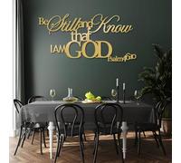 Metal Psalm 46:10 Wall Art, Christian Wall Decor, Inspirational Sign, Metal Artwork Decoration, Modern Art Sculpture Home Decor for Living Room,Bedroom Hallway and Stairs Nature Home (G