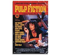 METAL Pulp Fiction Movie Tin Poster Aluminium Sign Wall Art Door Plaque Film Room Man Cave Nearly A4 Size 280x190mm