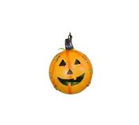 Metal Pumpkin Hanging Tealight Holder with Sturdy Hook - H19cm x L22cm x W11cm - Handmade Indoor/Outdoor Autumn Decor - Unique Halloween Decorations & Quirky Gift Idea - Ideal for Trees & Porches
