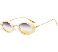 Metal Punk Oval Sunglasses Fashion For Women Men Shades Luxury Leopard Sun Glasses Female Retro Beach Uv400 2026