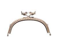 Metal Purse Frame 1Pc 12.5cm Antique Bronze Metal Purse Frame Bag Kiss Clasp Handle DIY Arc Lock Bag Accessories