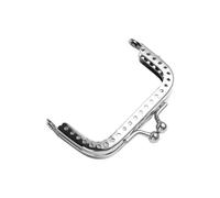Metal Purse Frame, Square Retro Closure Clutch Metal Clasp Bags Frame for Purse Handle, Vintage DIY Wallet Accessories Kiss Clasp(6.5cm)