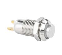 Metal push-button switch 1NO High head Waterproof Metal Push Button Switch LED Light Self-locking/reset 3/6/12/24/220V 8/10 12 16mm(NO LED,3-6V_SELF-REST_10MM(1NO))