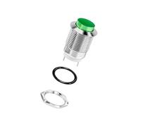 Metal push-button switch 6PCS 12mm Metal Push Button Switch High Head Momentary 1NO Self-reset(Red 6 PCS)