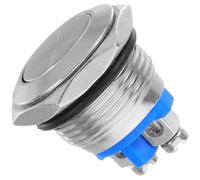 Metal Push Button Switch for Momentary Self Locking and Automotive | Iron Metal Construction, Compact Control for Electronic Devices and Car Power Systems, Industrial Use