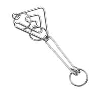 Metal Puzzle Toy - 8 Pieces Test Detangling Toy, Iron V Unlock Game | Test Detangling Toy, Iron Unlock Lock Game, Safe