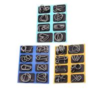 Metal Puzzles for Adults,Funny Brain Teasers Learning Toys,Metal Mind Puzzles Disentanglement Toys - for Outdoor School Travel Camping Gathering Teens Boys Children