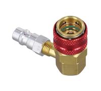 Metal Quick Connector for Automotive 134a Air Conditioning Refrigeration Tool, Suitable for LP and For Hp Systems, Leak Proof Design for Maintenance Tasks