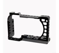 Metal Rabbit Cage Protective Frame for Sony A6000 A6300 A6400 A6500 Cameras Featuring Multiple 1/4 and 3/8 Threaded Holes for Accessory Attachment (Single Cage)