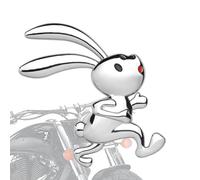 Metal Rabbit Emblem Decal - tough Chrome Animal, Car Sticker | Sleek Automotive Exterior Badge, Weatherproof core Rabbit Decal Vehicle, Stylish Metal Rabbit Logo for Personalized Vehicle Decoration