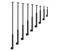 Metal Railing ils for Room Dividers 30-160 cm Non-Slip Stair il for Garden & Lofts Ceiling Mounted Stair Grab Bar for Kindergarten Railings