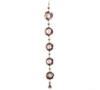 Metal Rain Chain for Garden Decor - 108 cm Outdoor Water Feature with Bells, Elegant Rainwater Drain & Sound Element for Yard, Patio