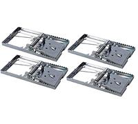 Metal Rat Traps 4 Pack | Reusable Large Snap Rodent Traps | Indoor/Outdoor Galvanised Mouse Traps Effective for Home Use