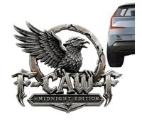 Metal Raven Car Logo, Bumper Hood Badges Decorations, Self-adhesive