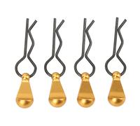 Metal RC Body Clips with Aluminium Alloy Pull Tabs (Gold)