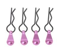 Metal RC Body Clips with Aluminium Alloy Pull Tabs (Purple)