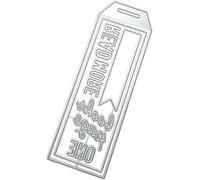 Metal Read More Bookmarks Die Cut for Card Making, Word Cutting Dies Congratulations Die Cuts Happy Birthday Embossing Stencils Template for DIY Scrap-Booking Decor Wedding Birthday Blessing Card