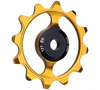 Metal Rear Derailleur Pulley Wheel 12T Narrow Wide with Precision CNC Machined Construction for Reliable Shifting (Golden)