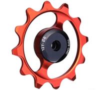 Metal Rear Derailleur Pulley Wheel 12T Narrow Wide with Precision Engineering for Accurate Chain Guidance (Red)