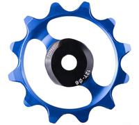 Metal Rear Derailleur Pulley Wheel 12T Narrow Wide with Precision Engineering for Accurate Chain Guidance (Blue)