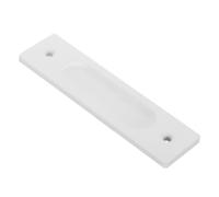 Metal Recessed Sliding Door Handle 5.9x1.6in White for Doors | No-drill Installation, Quick Replacement, Smooth Sliding, Universal Fit for Metal and Wood Doors