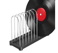 Metal Record - Table Stand with 10 Compartments, Album Display Stand, Modern Vinyl Record for Studio, Bedroom, Living Room, Home Theater, Classroom, Durable