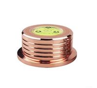 Metal Record Weight with Bubble Level and Strobe Scale, 7mm Spindle Turntable Clamp, for Vinyl LP Playback, Anti-Vibration Audio Accessory(Gold 50hz)