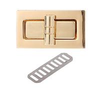 Metal Rectangle Shape Clasp Turn Locks Twist Lock Handbag Bag Purse Hardware