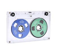Metal Reel Audio Cassette Tape, 50-minute Recording | Durable ABS material, visually dynamic reel design, preloaded for easy use