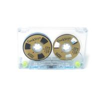 Metal Reel to Reel Cassette Tape 3 Hole Diamond Shape Empty Tape Blank Cassette Player Recording Tape