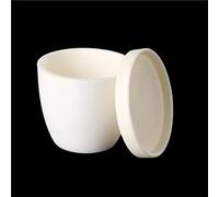 Metal Refining Alumina Corundum Crucible with Cover, 3ml-100ml Arc Moulds, Laboratory Analysis 1pc(20)
