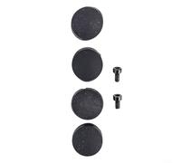 Metal Reinforced Door Bell Push Cover 0.75 Inch Metal Reinforced(Black) | 4-pack replacement, black silicone, saves repair costs, fits standard wired bells, includes mounting screws