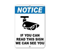 Metal Relief Es Notice If You Can Read This Sign We Can See You 1994 For Coffee Yard Home Kitchen Wall Decoratio Metal Tin Sign 8X12 Inches