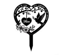 Metal Remembrance Marker For Dad Developed For Outdoor Permanence In Residential Commercial Or Communal Memorial Areas(mom)