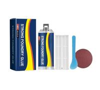 Metal Repair Glue 2 Part Epoxy Metal Welding Glue for Bonding and Repairing The Crack Leaking Stainless, Plastic, Metallic Alloys Multi-Purpose Adhesive, Heavy Duty, Heat- (Blue, One Size)